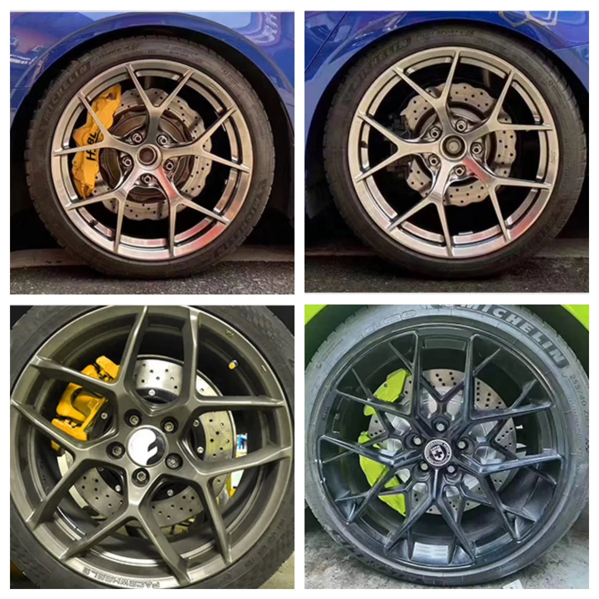 Universal Brake System 4 Pots Modified Big Brake Caliper Modified Racing Brake Caliper Discs for BMW/FORD/TOYOTA/VW/HONDA