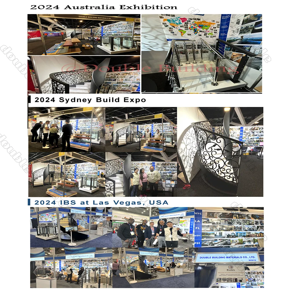 2024USA White Aluminum Railing System Balcony And Deck Railing  Outdoor Stair Design Terrace Deck Aluminum Balcony Railing Price