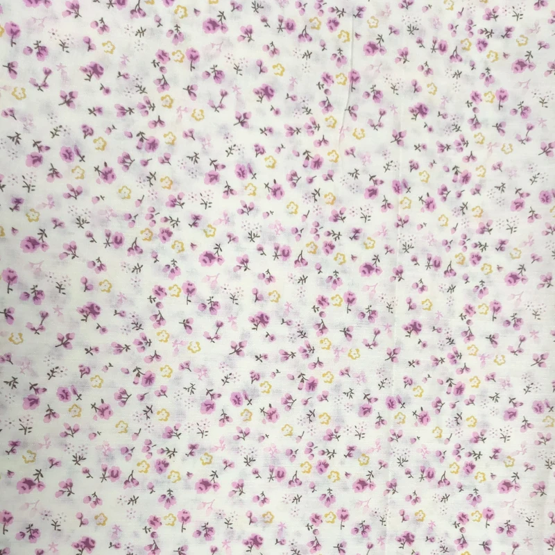 100% Cotton Poplin Fabric Floral Pattern Print Crepe Chiffon Dress Material