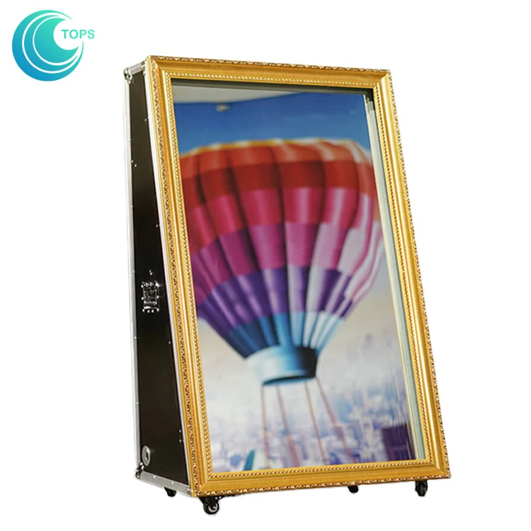 Best Quality 65 Inch or 55 Mirror Booth Magic Selfie Photo With Ir Touch Frame