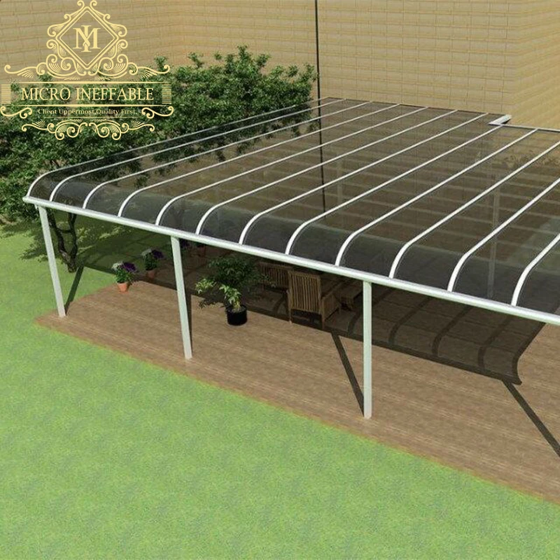 Современный дизайн лучшая цена декоративная плоская крыша изоляция стекло Садовый дом поликарбонат для американского рынка