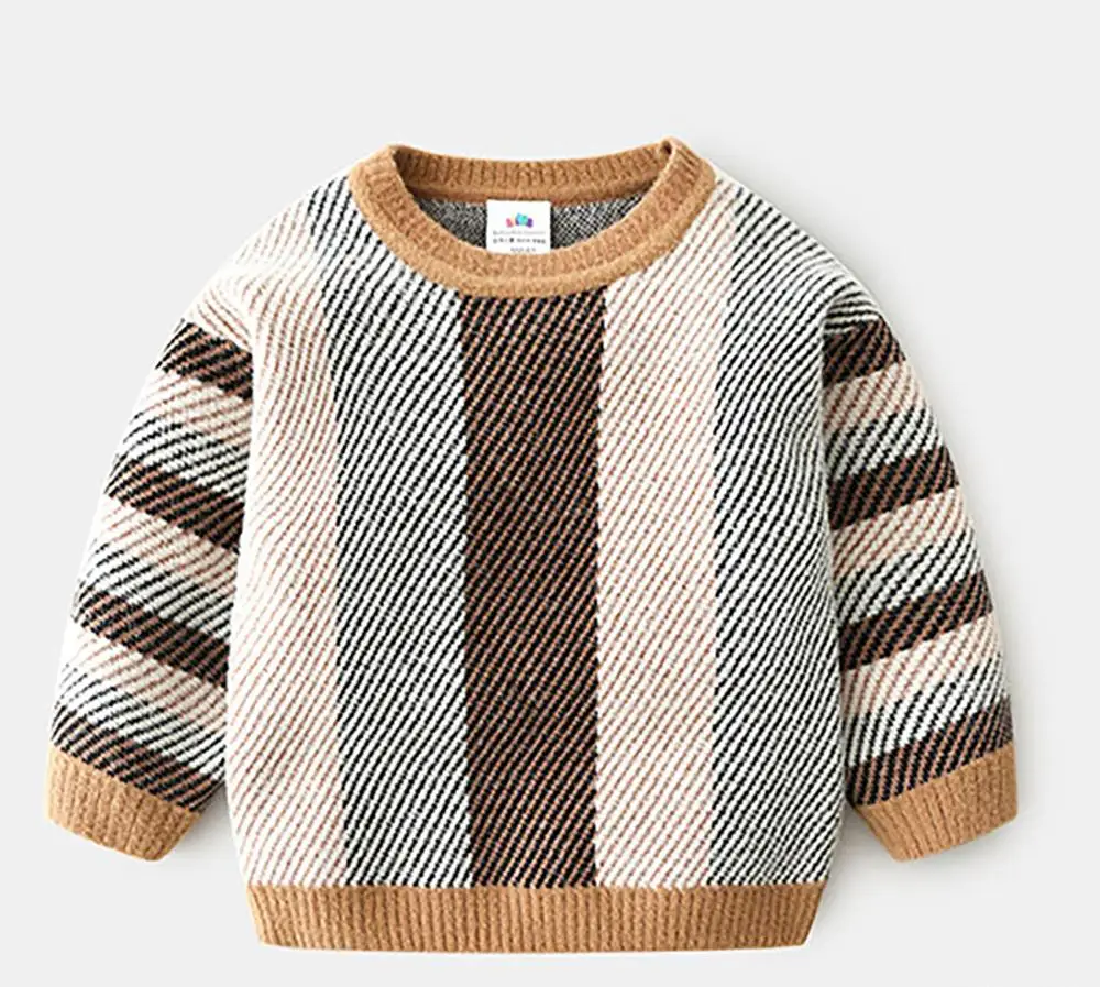 
Baby pullover 2019 autumn and winter wear new boys striped sweater 