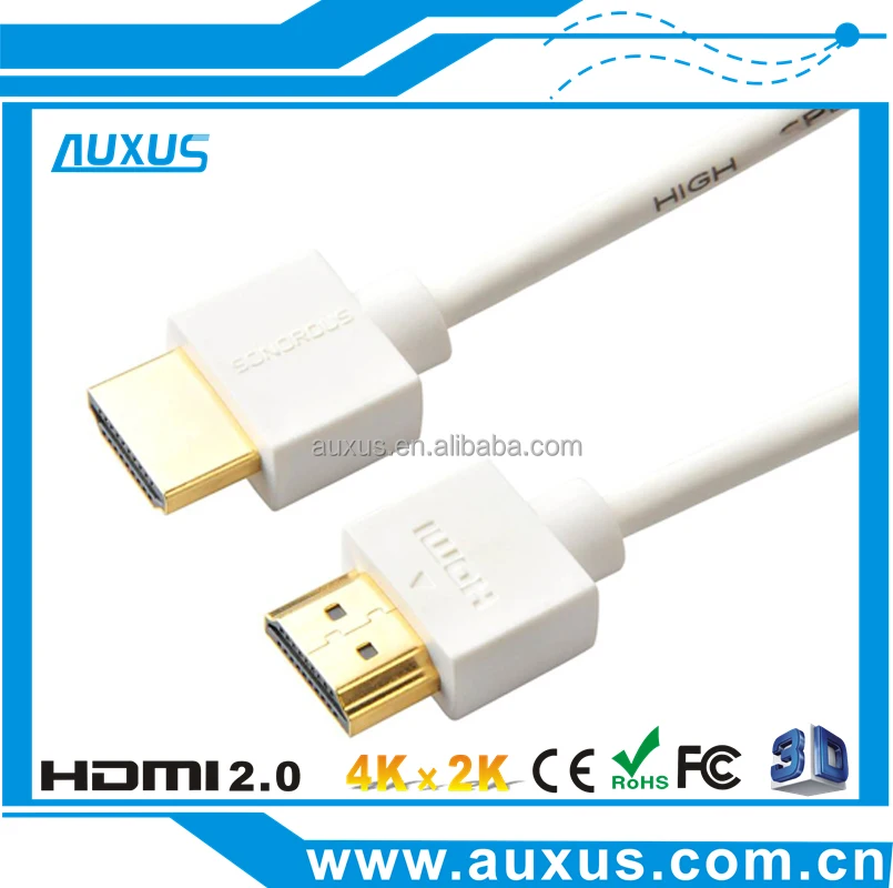 Тонкий HDMI кабель 1080p 4K с CE ROHS FCC сертификацией