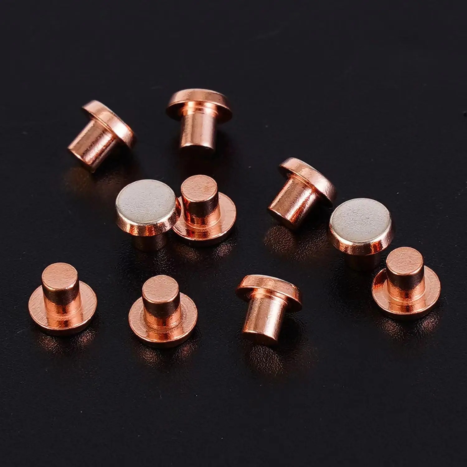 Relay Contact Agcdo Electrical Hollow Bimetal Silver Contact For Switch Socket