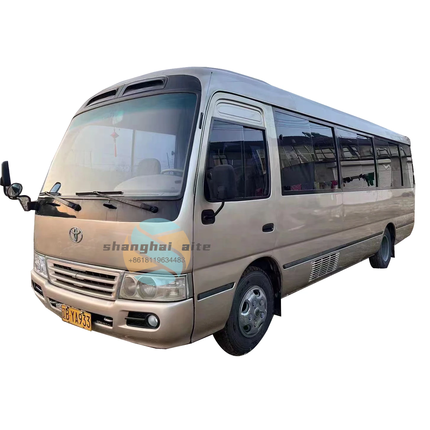 2017 used cars toyota coaster coach with 23-30seats original from japan transportation bus in stock petrol left hand drive bus