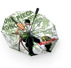 High Quality Christmas gift umbrella Windproof 3 Fold Rain Storm Umbrella Japanese anime one piece Anti UV Clear Rain sunshade