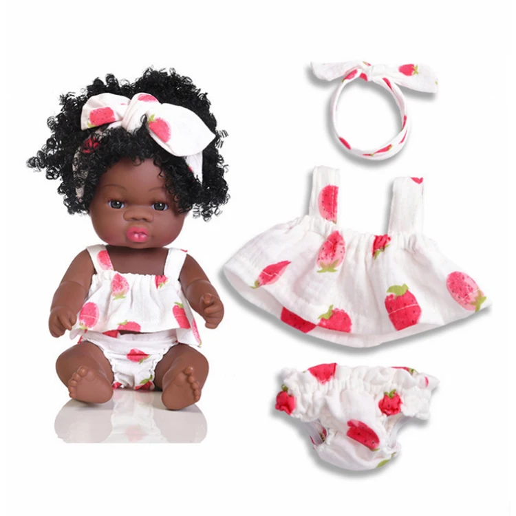 Newborn Baby Doll For Toys African American Dolls For Girls Gift
