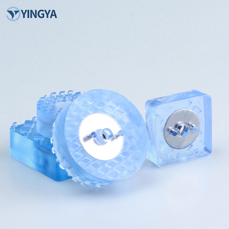 Black Clear Transparent Furniture Chair Table Legs Soft Rubber Skid Glide Pad Screw-On Noise-Killer Plastic Floor Protector