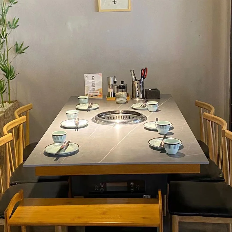 BBQ Grill Table Smokeless BBQ Tables for Restaurant