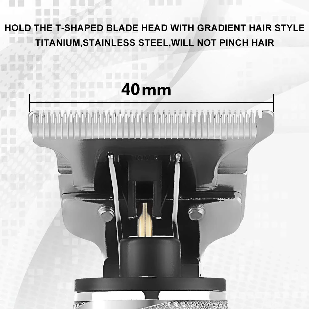 NK2586 T Bald Head Clipper USB Rechargeable Barber Shaving Machine Cordless Cutter Shaver Hair Machine Trimmer Electric Safety