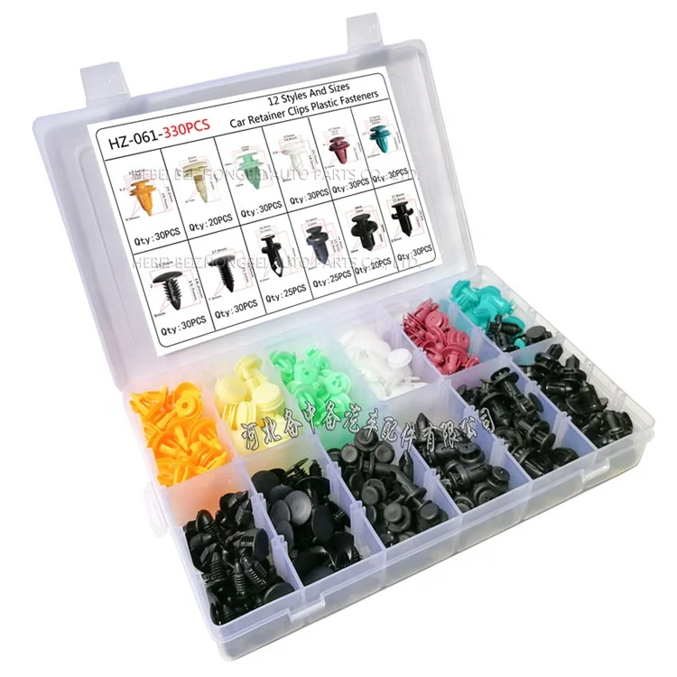 
330PCS for Toyota Auto Fastener Car Bumper Fender Fixed Clamp Interior Panels Auto Ceiling Trunk Clip Car Fastener 