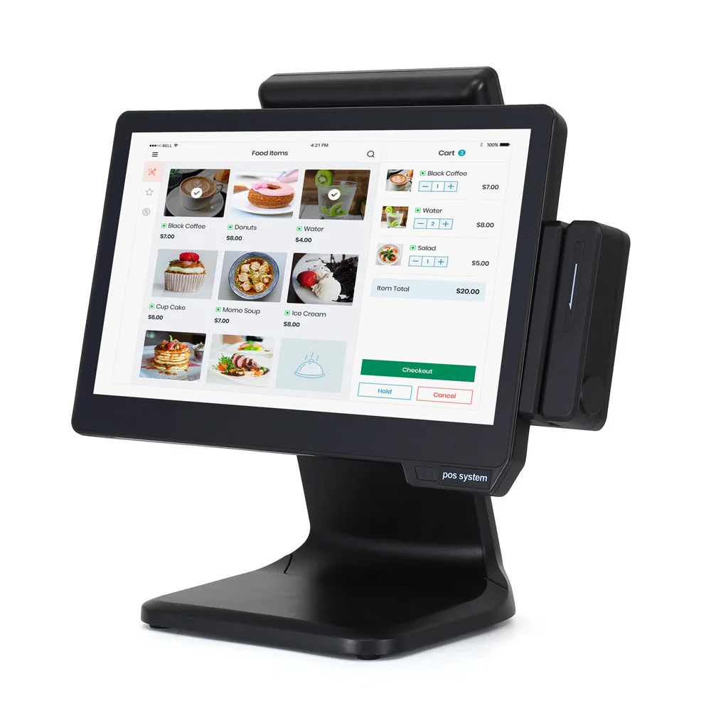 15 Inch Touch All in One Integrated Terminal Cash Register Systems Terminals Certificated Machine Windows Pos