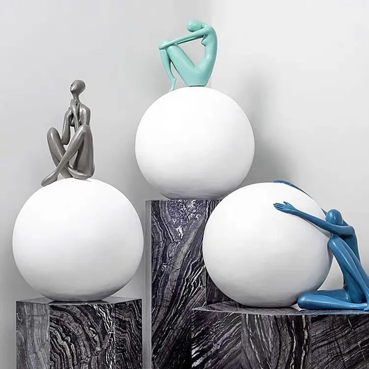 Custom Resin Crafts Sculptures sexy nude lady dancing figurines woman Figurine for table top decor