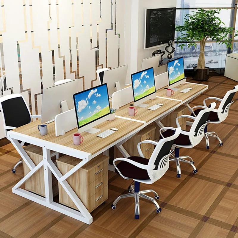 
6 persons large workstation executive desk work station desk workstation wooden office table 