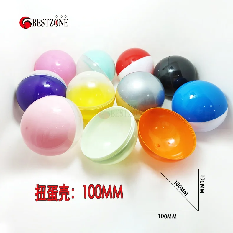 non Transparent /Clear 100 mm Openable Plastic Ball With Toys