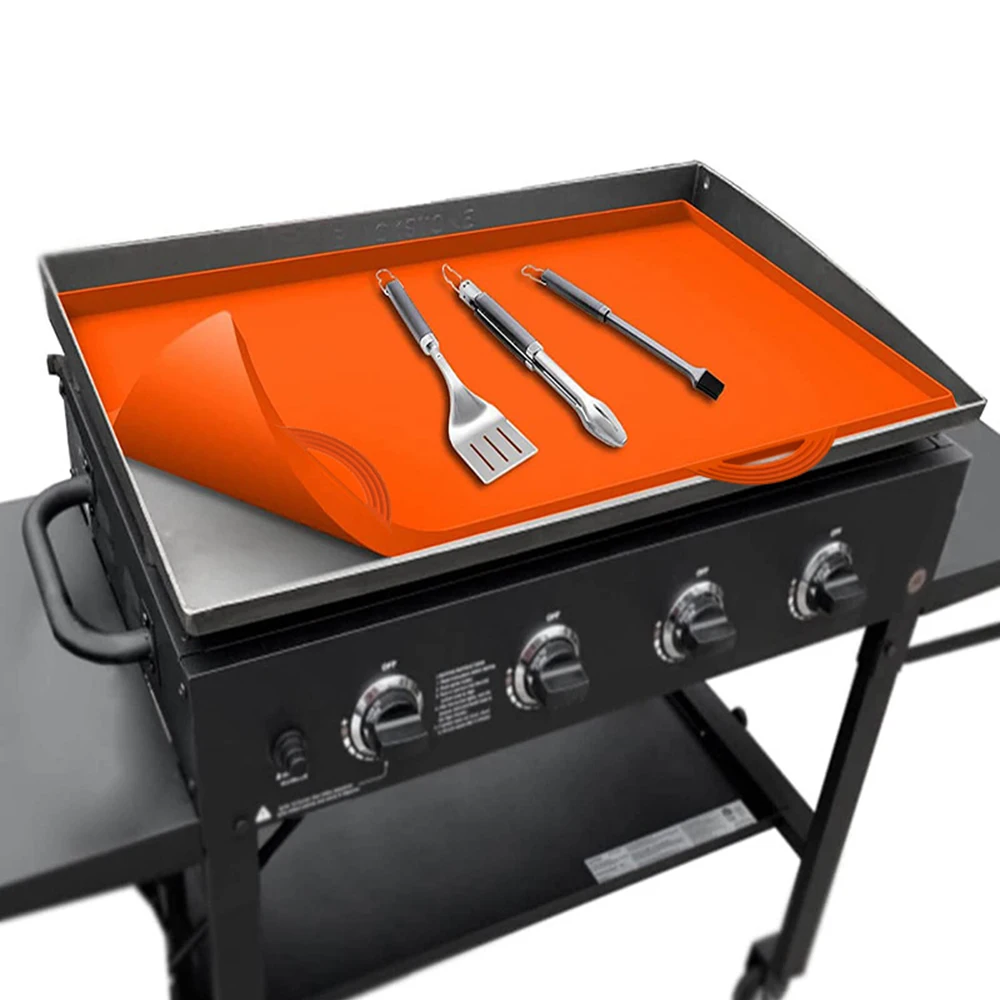 17 22 28 36 Inches Silicone Griddle Mat Black Stone Heavy Duty Silicone 36 Inch Grill Cover Protective Griddle Mat