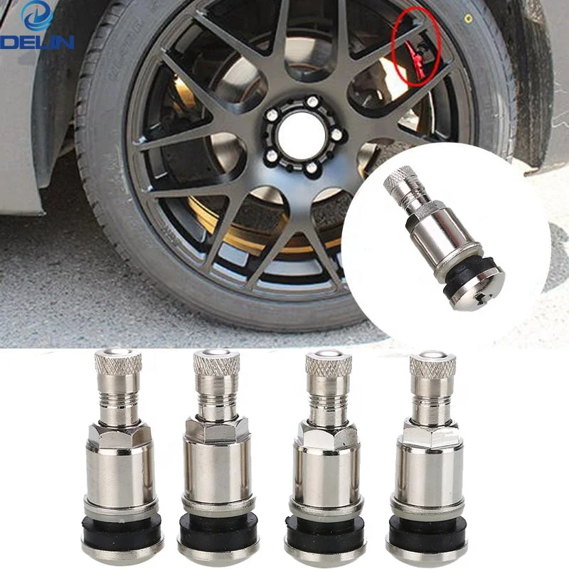 Car Metal Clamp-in Tubeless Tyre Tire valve stem Wheel Schrader Valves