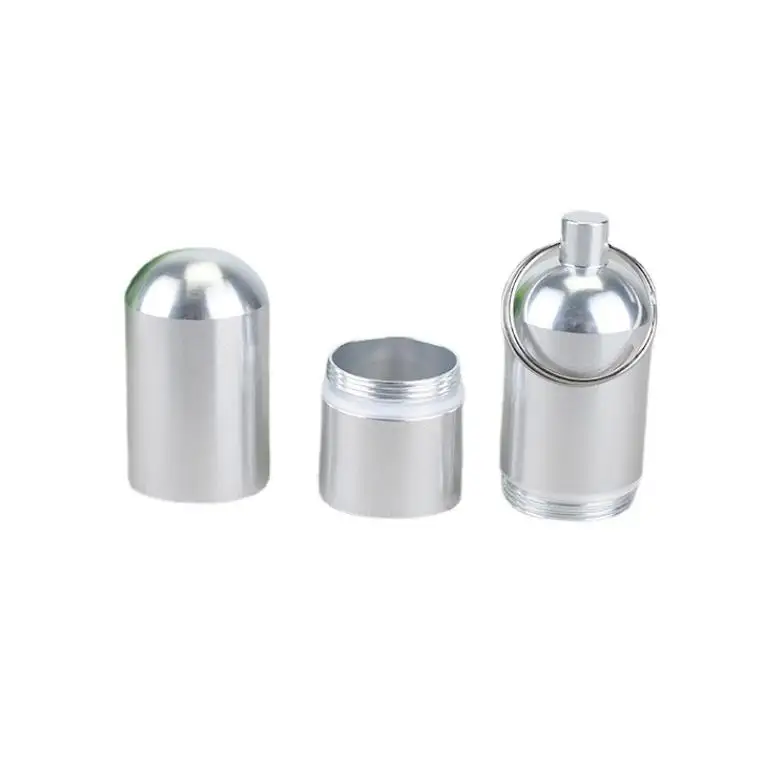 Aluminum Cigarettes Box Waterproof Metal Pill Organizer Case Toothpick Capsule Cigarette Accessory Mens Gift Gadgets