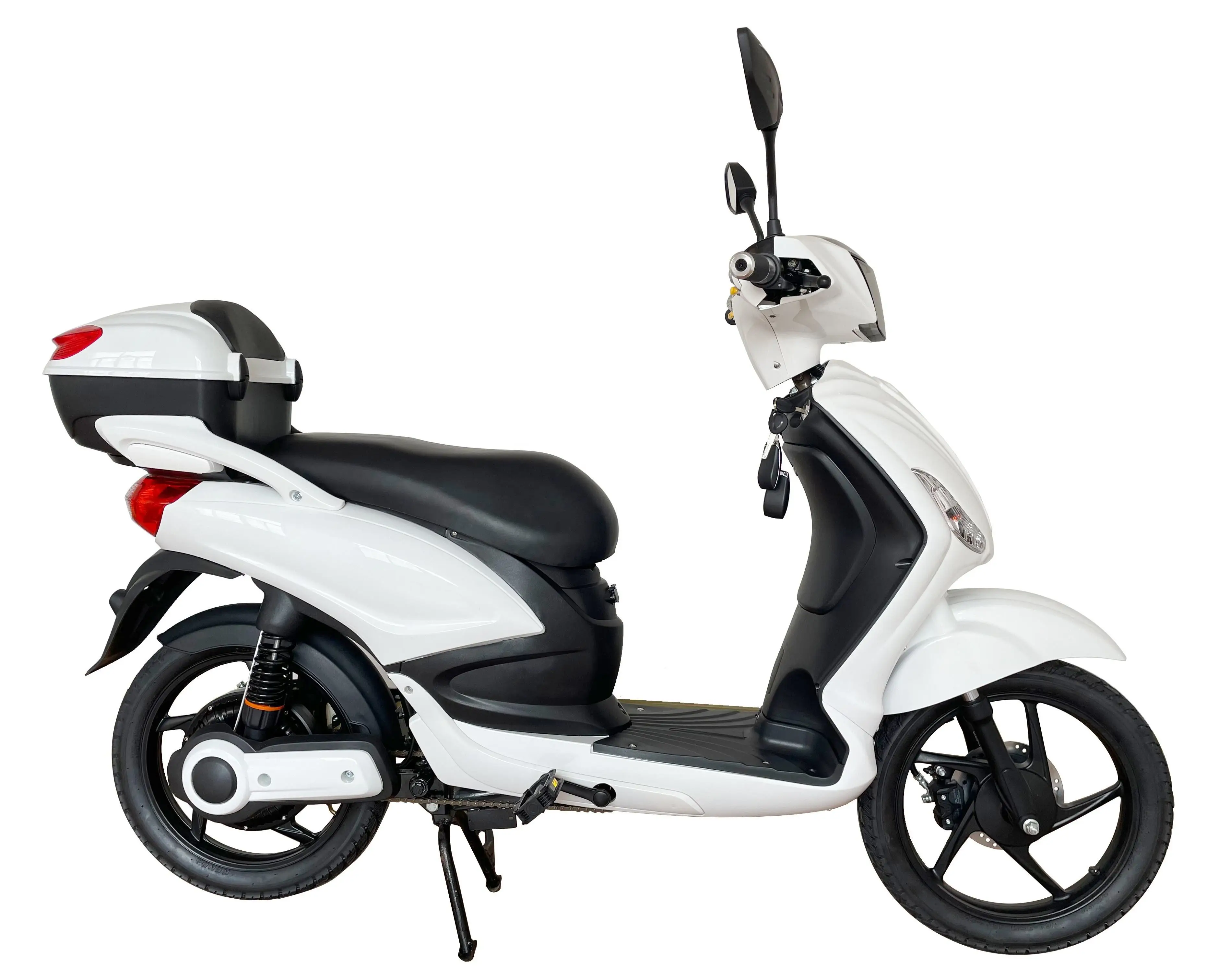 18-Inch Pedal Assist Electric Moped Scooter Adults 48V 500W 800W Music Player  EEC COC Certificated 80km Range Per Charge