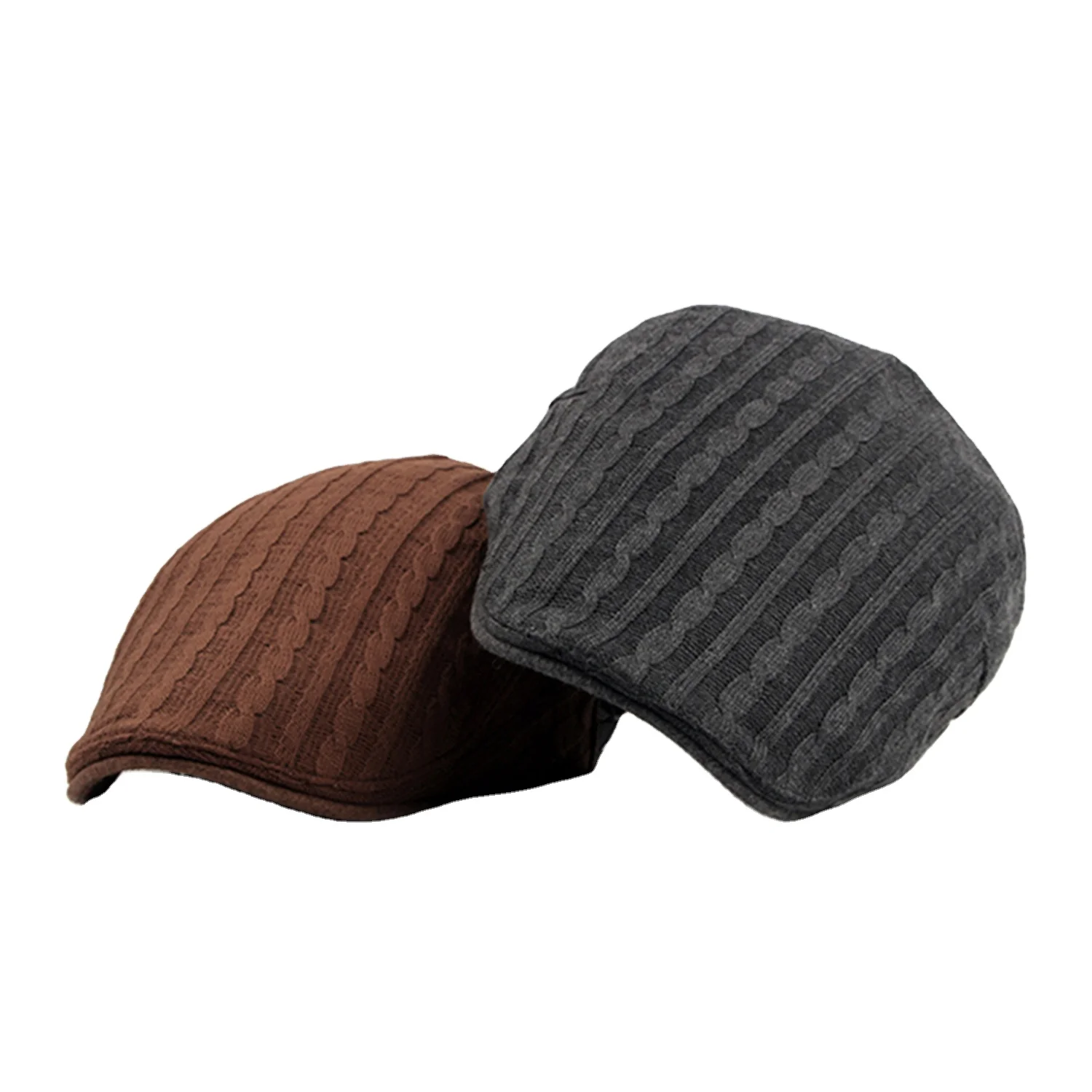 CLIMATE Vintage Beret Ivy Flat Cap Men Retro Beret Hat for Men British style Casual Thickened Beret Cap