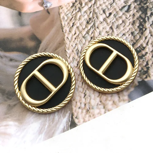 Popular Botones Designer Brand Metal Button Zinc Sew On Luxury Metal Button For Coat Shirt