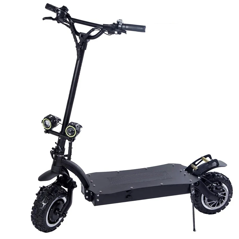 
 Tetye High speed powerful folding 11 Inch Tire  Lithium Battery dual motor hydraulics brake off road Electric Scooter  