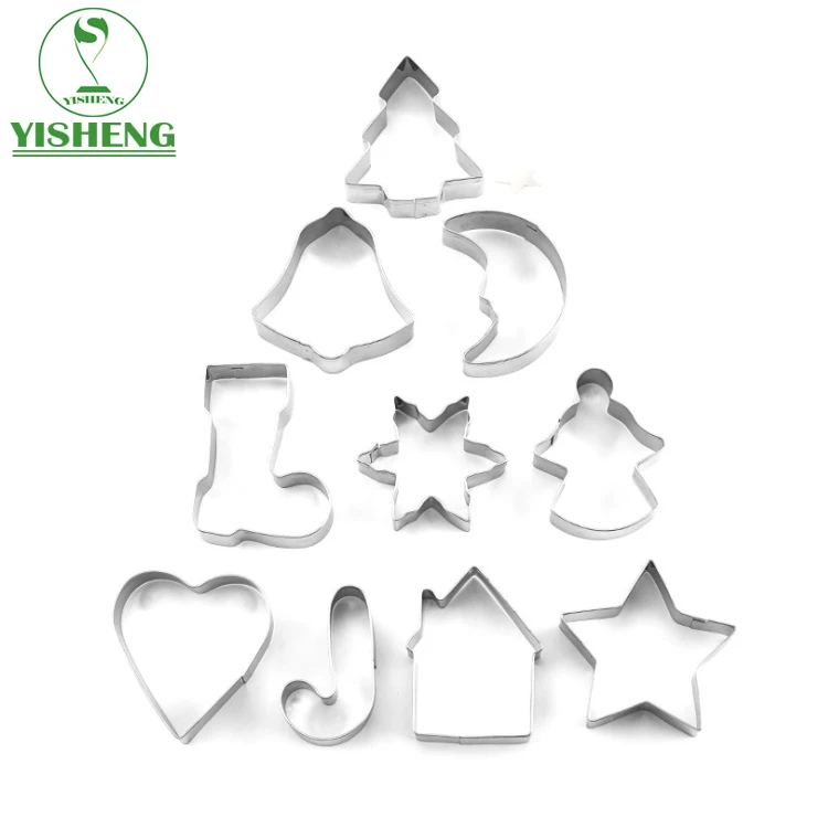 Bakeware Cookie Tools Stainless Steel Christmas Animal Cookie Cutter Set