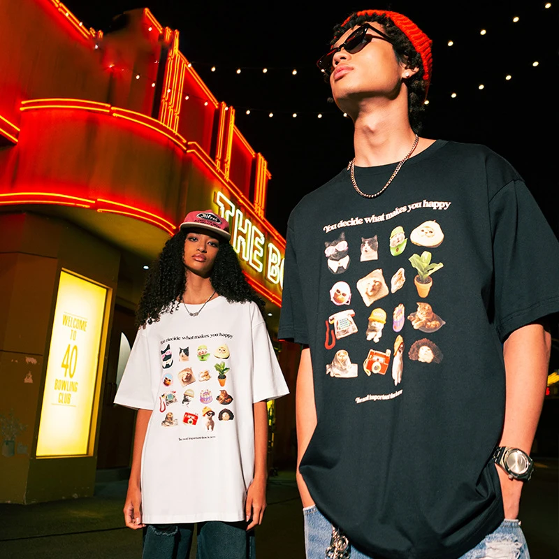 Latest Women Baggy Oversized 100% Cotton Drop Shoulder Funny Graphic Streetwear Sports Quick Dry Men T-Shirt