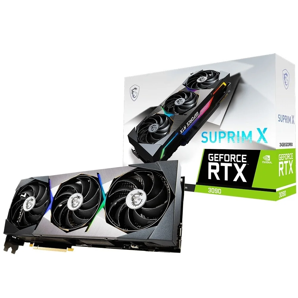 Видеокарта MSI GeForce RTX 3090 SUPRIM X 24G GDRR6X 384 бит Super dragon Vantu RTX 3070 3080 3090 series