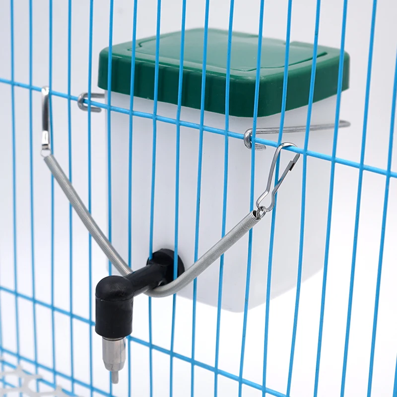 0.5L 1L  Automatic Rabbit Nipple Drinker Cage Hanging Plastic Water Bottle Nipple Water Drinkers for Rabbits