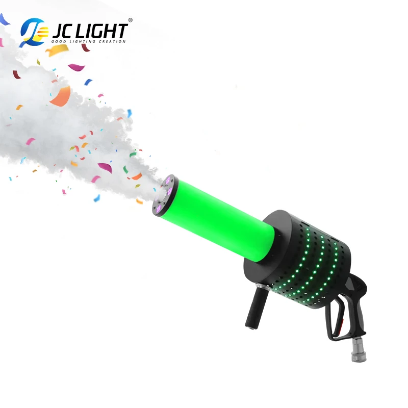 Led Rgb 3In1 Co2 Confetti Party Gun Pistol Handheld Led Confetti Gun Co2 Cannon Smoke Fog Jet Gun For Stage Wedding DJ Club