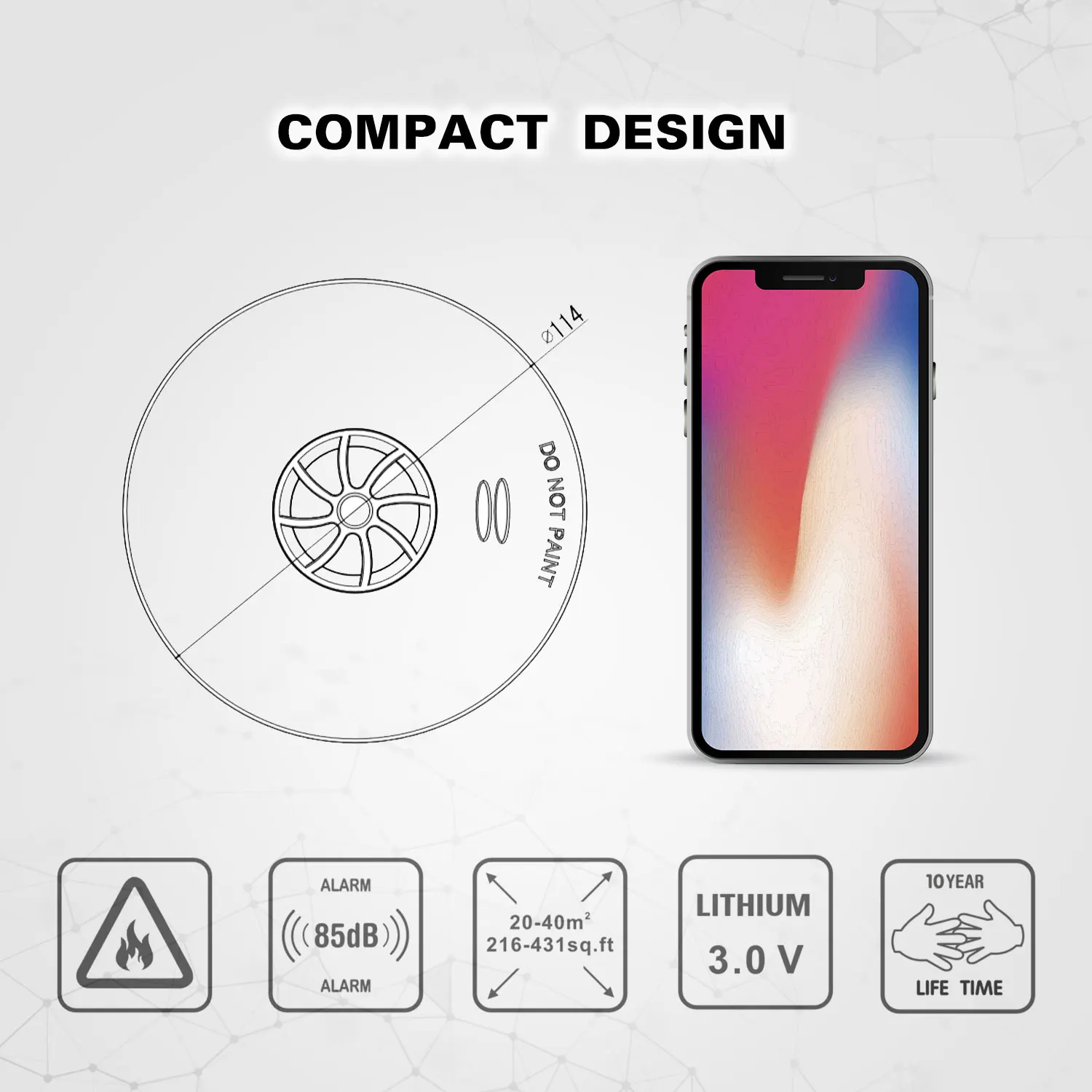 Manufacture INTERTEK approved GS592 combined Smoke and Heat detector with Microprocessor