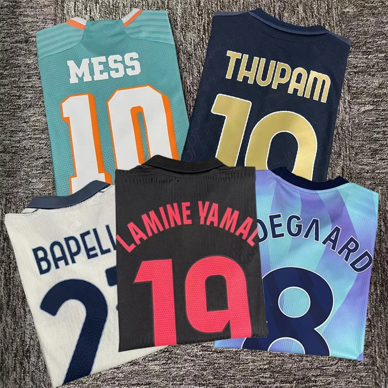Оптовая продажа 24/25 футболок Barcelonaes майки Miamis футбольная одежда sensenalls Jersey Футбольная форма Клубная мужская майка