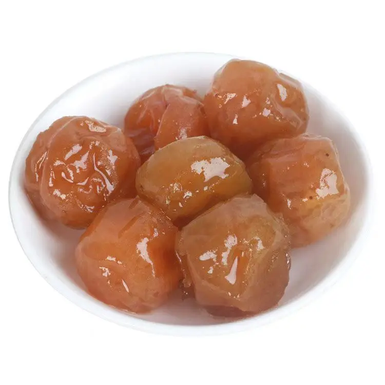 Honey Yellow Preserved Plum Dry and Syrup Processed Elegant Style