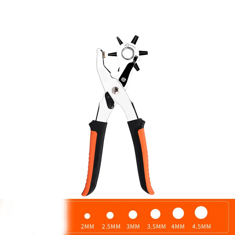 Heavy Duty Rotary small leather hole puncher punch leather Leather perforator