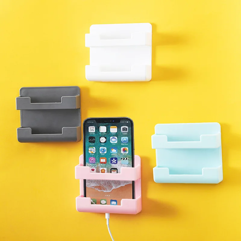 Wall Mounted Storage Box Remote Control Storage Organizer Case For Mobile Phone Plug Holder Stand Rack