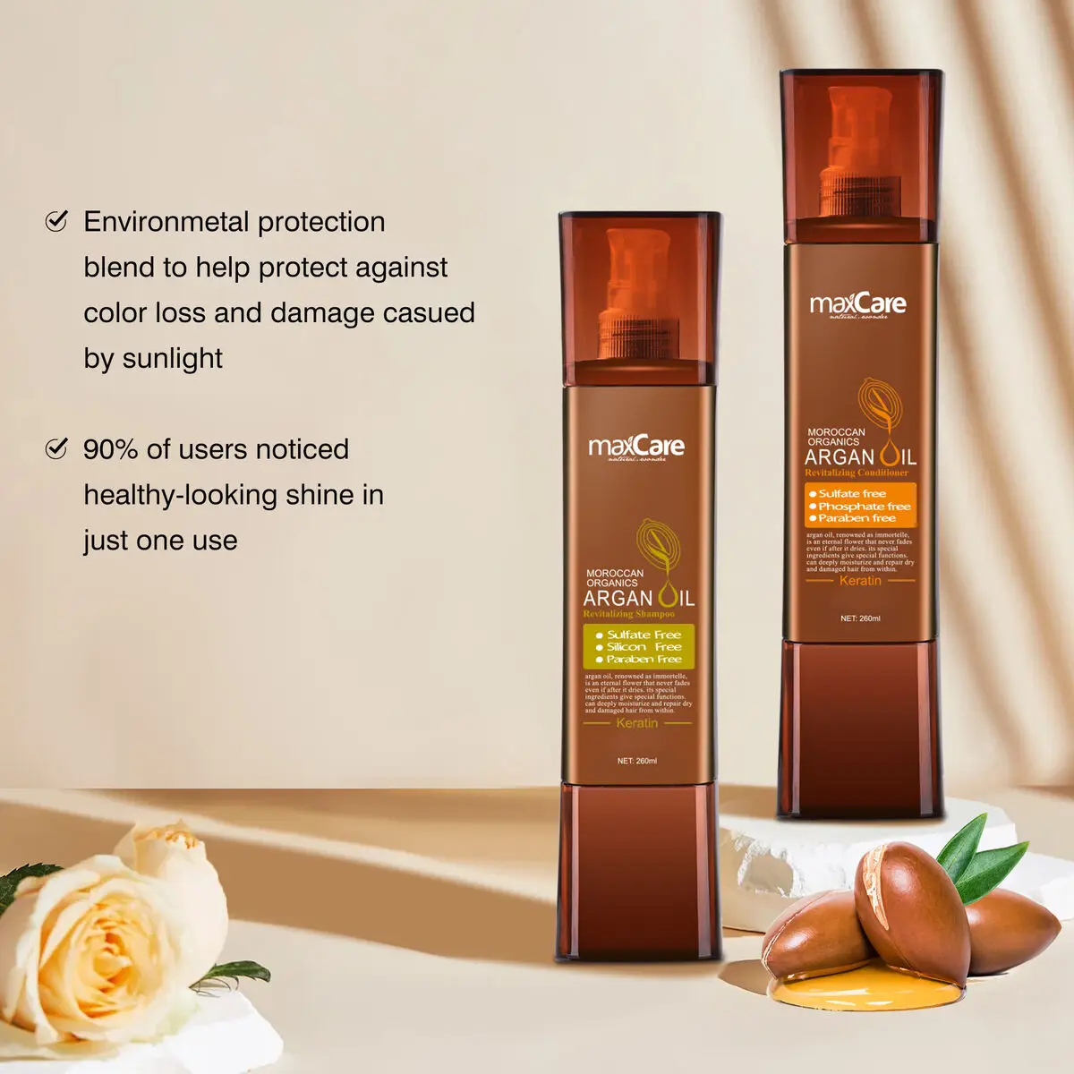 Professional OEM Custom Logo Bio Tonic Hair Conditioner Rose Oil Keratin Treatment Argan Oil Shampoo Refreshing Gel Damaged Care