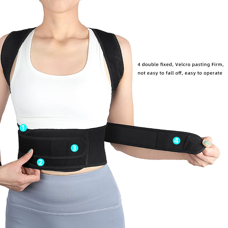 2022 New Shoulder Back Correct Belt Magnets Posture Corrector Lumbar Back Support Brace Postural Corrector