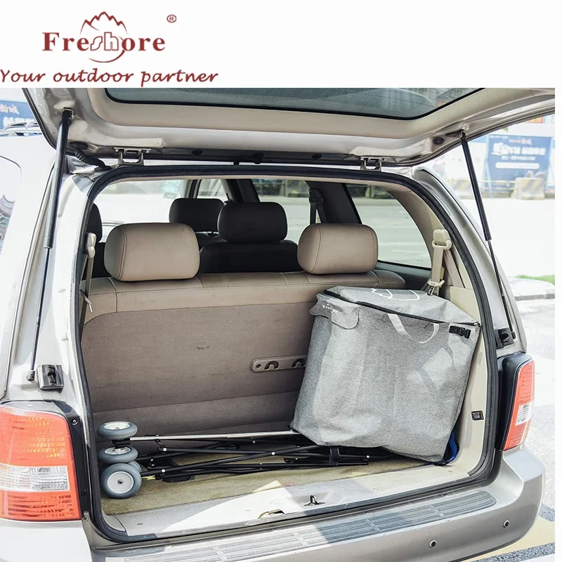 Grocery Shopping Cart with Wheels  Laundry Trolley Carrier with Heavy Duty Flexible Fashion Design