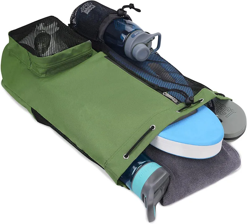 Swimming Waterproof Bag Custom Logo Gym Mesh Drawstring Backpack Swim Mesh Bag