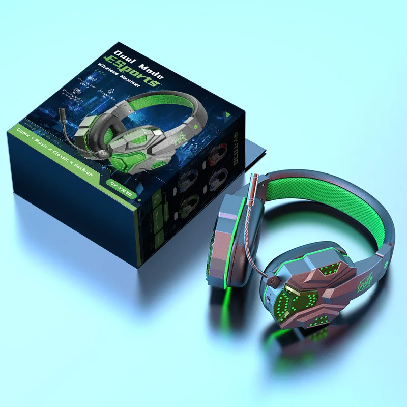 USB Audifonos геймер Беспроводная стерео OEM игровая гарнитура наушники для Xbox One PS4 PS5 ПК с микрофоном LED для ПК