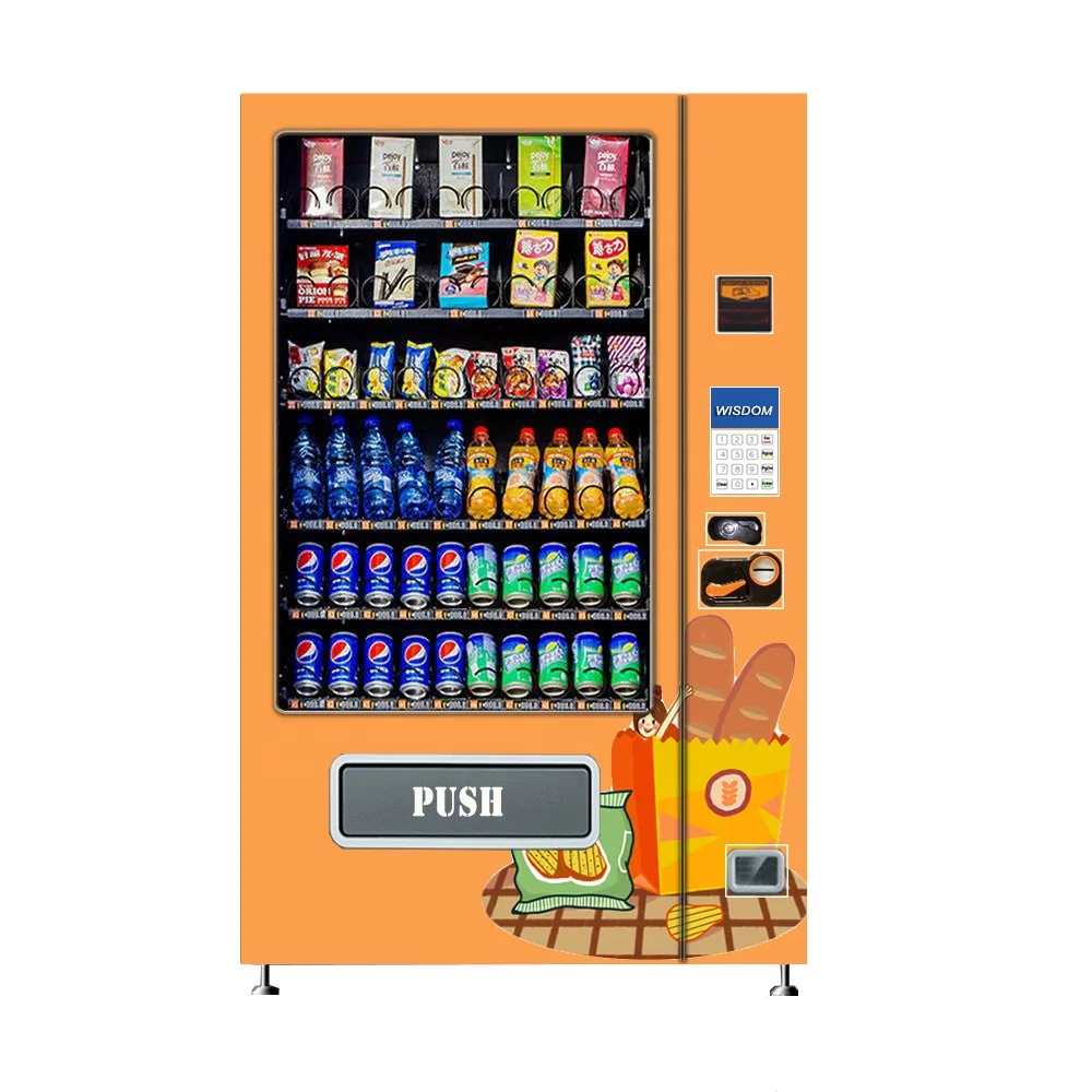 Digital Mini Vending Machine for Snacks Chips Bread Baked Food Popcorn with Large Volume Capacity
