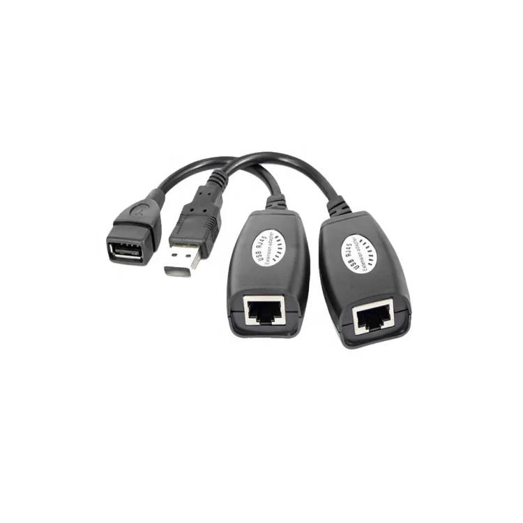 USB extender RJ45 50M USB Extension adapter USB/RJ45 extender Extension RJ45 Cat5e/6 Extender Cable Network 150ft