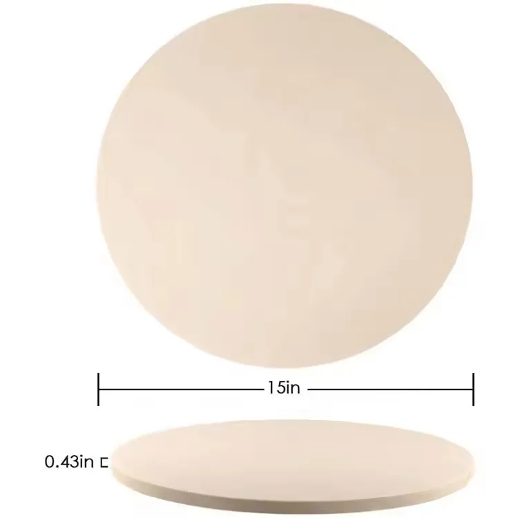 Baking Refractory Cordierite Pizza Stone Oven grill pan for Restaurant Home Kitchen