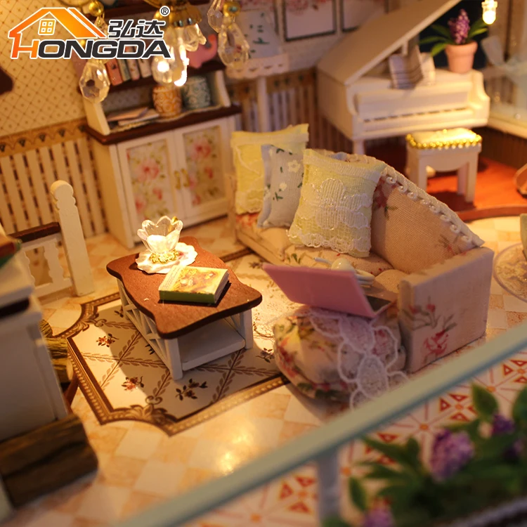 New Arrival Diy Wooden Dollhouse Miniatures Furniture Miniature Dollhouse Furniture Miniature Christmas Houses