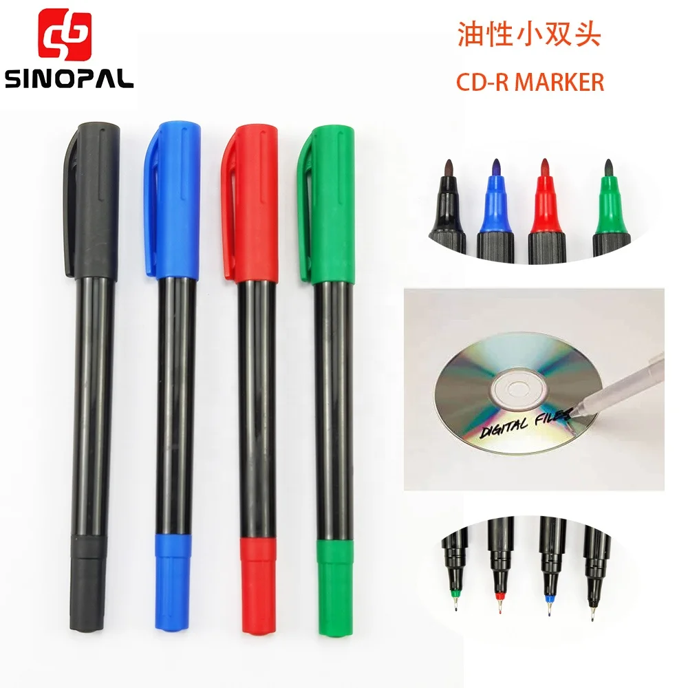 Twin Tip Permanent Markers Fine point and Ultra-Fine Point CD markers