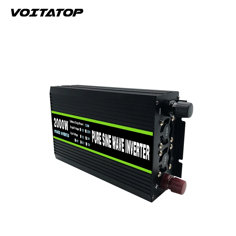 2000W Home Power Inverters 12V 24V to 110V 220V Pure Sine Wave Inverter 1000w