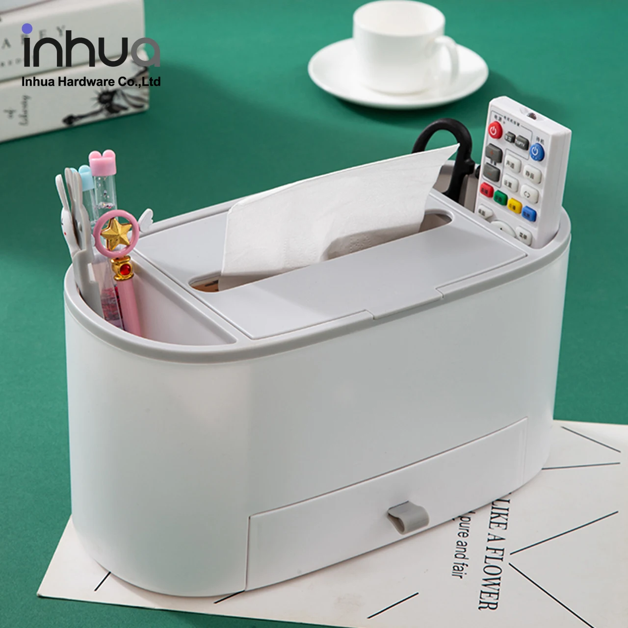 
Factory direct fashion simple storage tissue box household ABS tissue box desktop storage paper towel box 