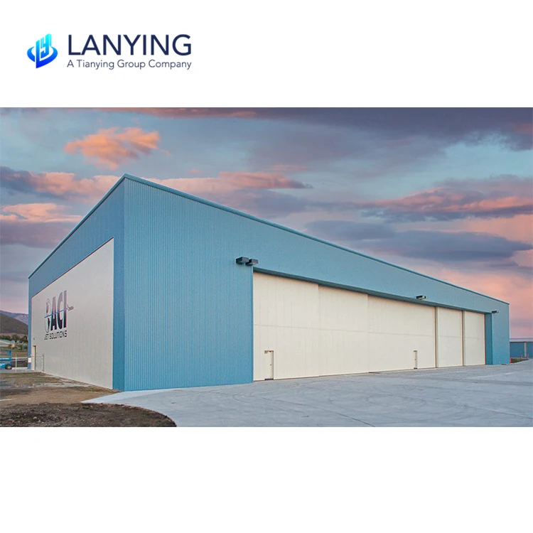 Commercial steel structure prefab airplane aircraft hangar