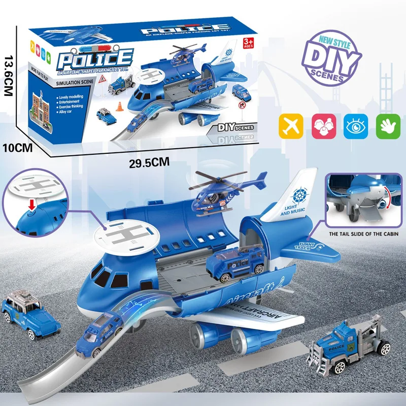 Children Gift Plastic/alloy Helicopter City Airplane Combine Alloy Military Cars Toy Set 26pcs